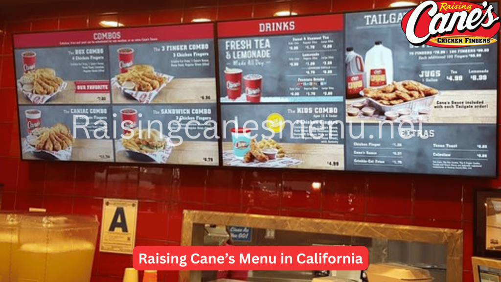 How Much Raising Canes are in California? 1 Raising Cane's Menu with Prices California PDF